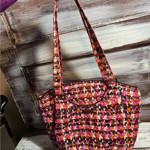 Vera Bradley Pink and Orange Patterned Tote